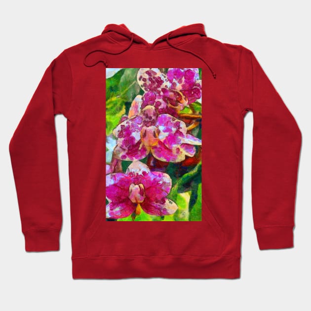 Orchids Hoodie by Evgeniya